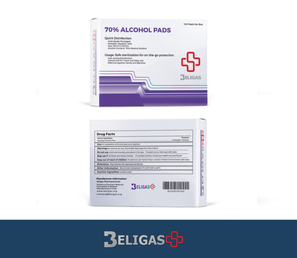 70% Alcohol pads (100 pads)